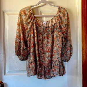 Floral Print Women's Top